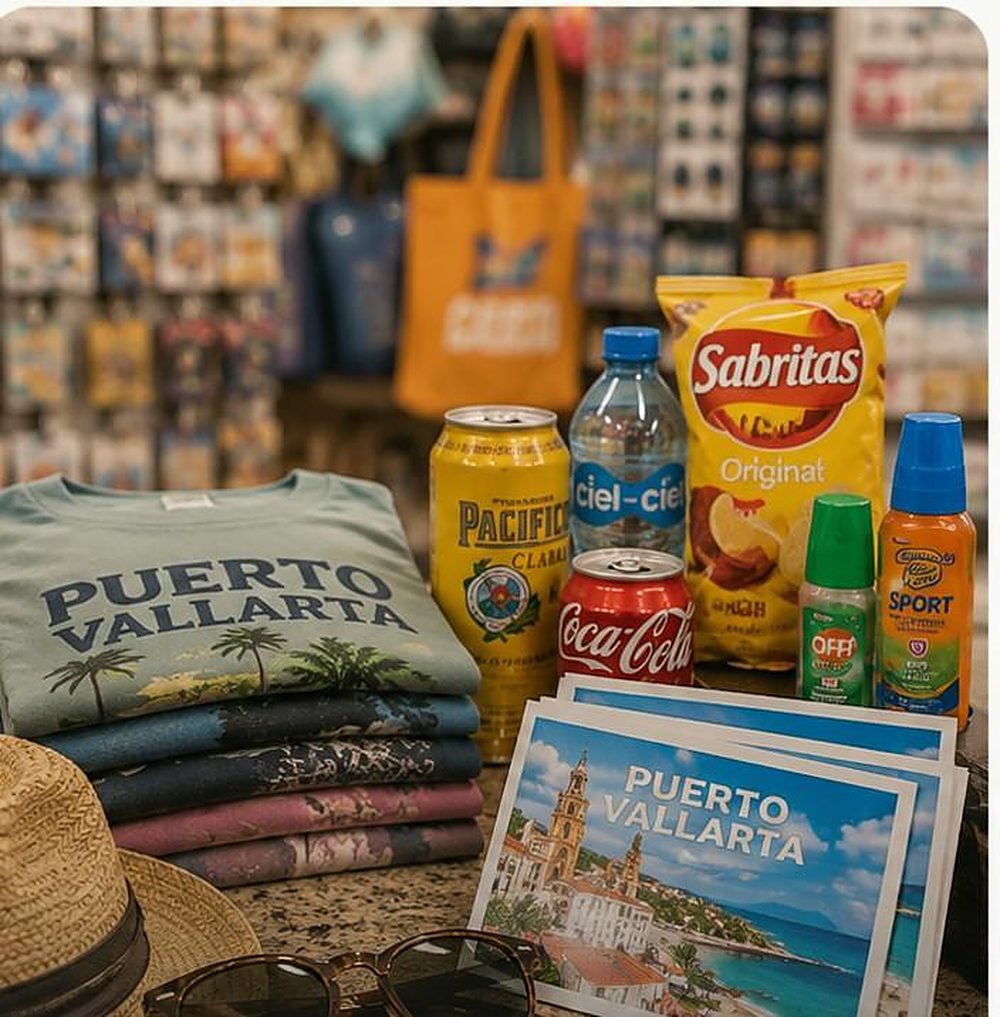 Souvenirs, sunglasses, snacks and cold drinks at Farmacia Olas Altas